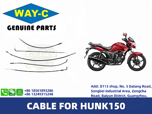WAY-C Wholesale Throttle Cable Clutch Cable Clutch Cable Chock Cable for HERO HUNK150 17910-KVN-900
